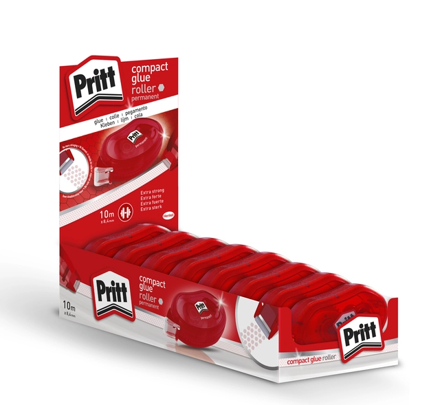 Een Lijmroller Pritt Compact permanent 10m koop je bij Unimark Office B.V.