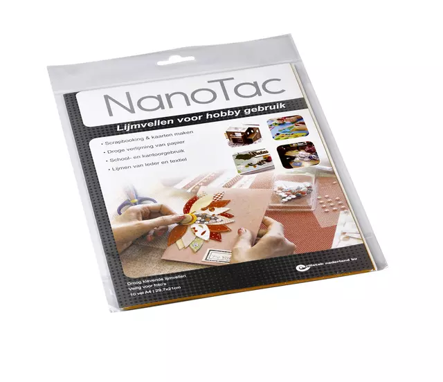 Een Lijmvel NanoTac hobby A4 folie set à 10 vel koop je bij Totaal Kantoor Goeree