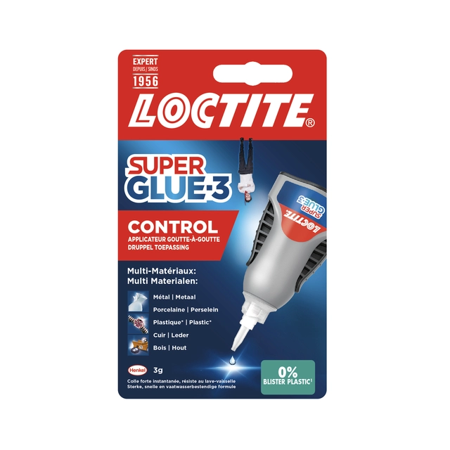 Een Secondelijm Loctite Control tube 3 gram op blister koop je bij Ziffo Kantoorcentrum BV