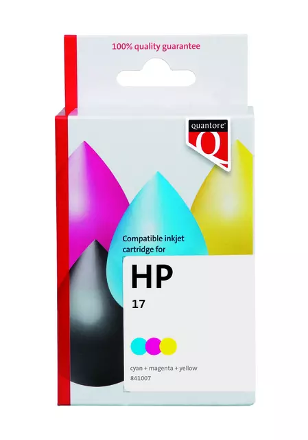 Een Inktcartridge Quantore alternatief tbv HP C6625D 17 kleur koop je bij Van Hoye Kantoor BV