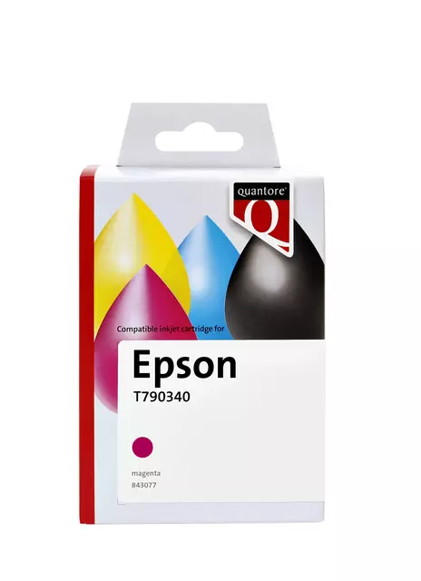 Een Inktcartridge Quantore alternatief tbv Epson T790340 rood koop je bij Klik Office BV