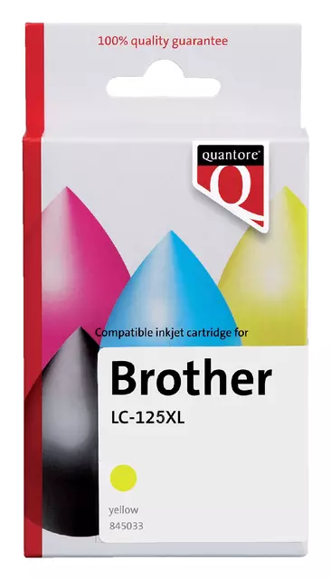 Een Inktcartridge Quantore alternatief tbv Brother LC-125XL geel koop je bij EconOffice