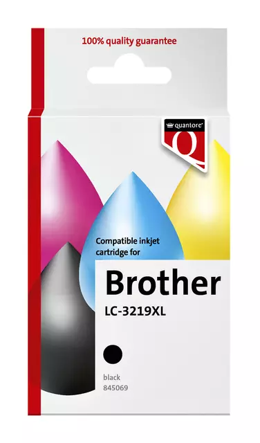 Een Inktcartridge Quantore alternatief tbv Brother LC-3219XL zwart koop je bij Van Hoye Kantoor BV