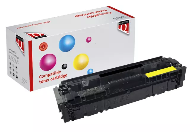 Een Tonercartridge Quantore alternatief tbv Canon 045 geel koop je bij Totaal Kantoor Goeree