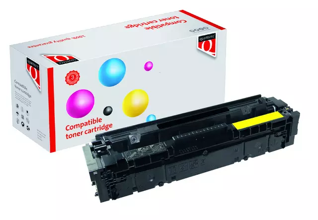 Een Tonercartridge Quantore alternatief tbv Canon 045H geel koop je bij Totaal Kantoor Goeree