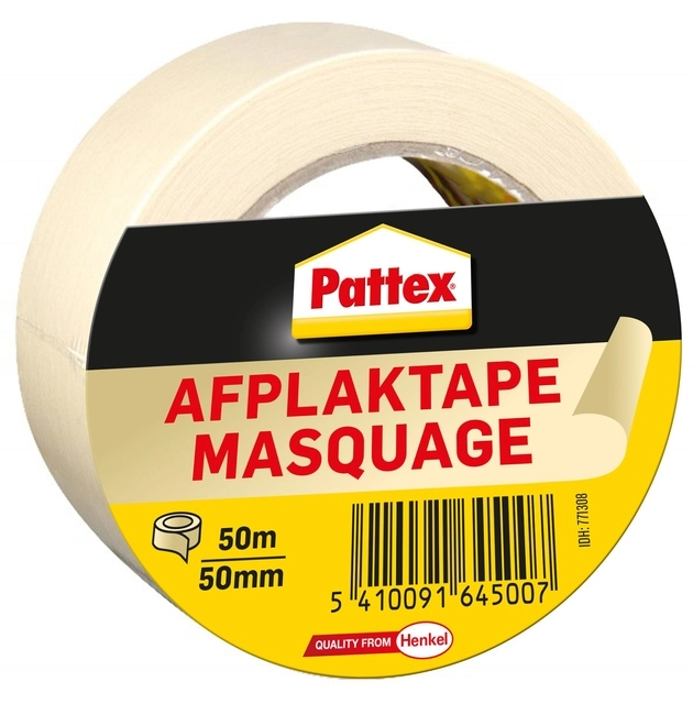 Een Afplaktape Pattex 50mmx50m creme koop je bij L&N Partners voor Partners B.V.