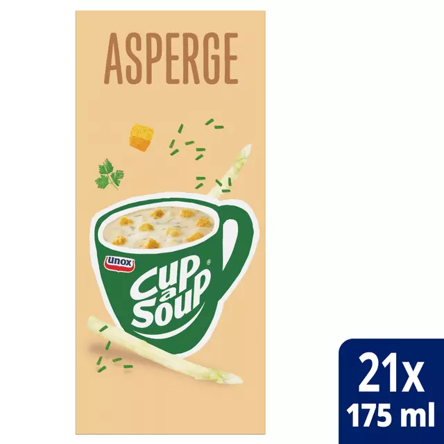 Een Cup-a-Soup Unox asperge 175ml koop je bij Van Hoye Kantoor BV