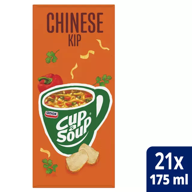 Een Cup-a-Soup Unox Chinese kip 175ml koop je bij KantoorProfi België BV