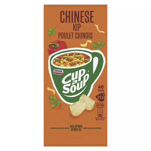 Een Cup-a-Soup Unox Chinese kip 175ml koop je bij QuickOffice BV