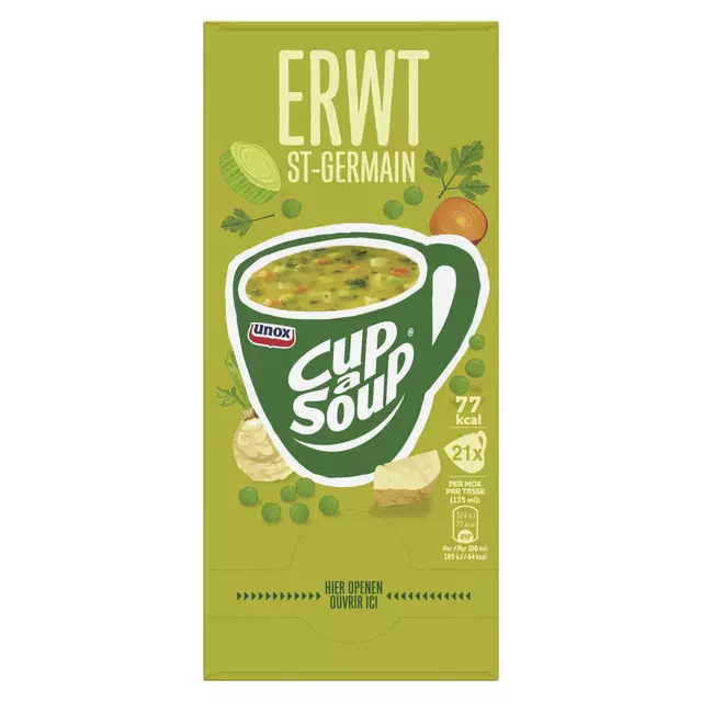 Een Cup-a-Soup Unox erwtensoep 175ml koop je bij EconOffice