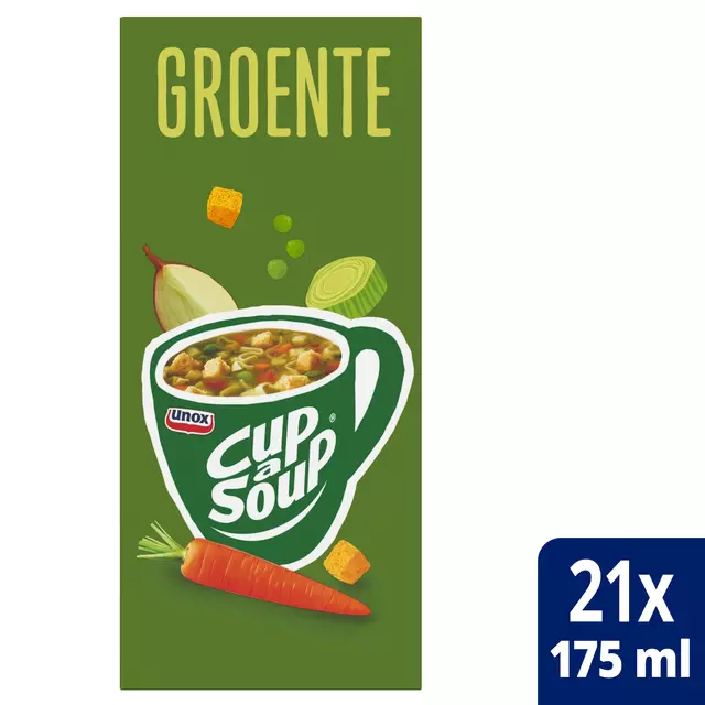 Een Cup-a-Soup Unox groente 175ml koop je bij Van Hoye Kantoor BV