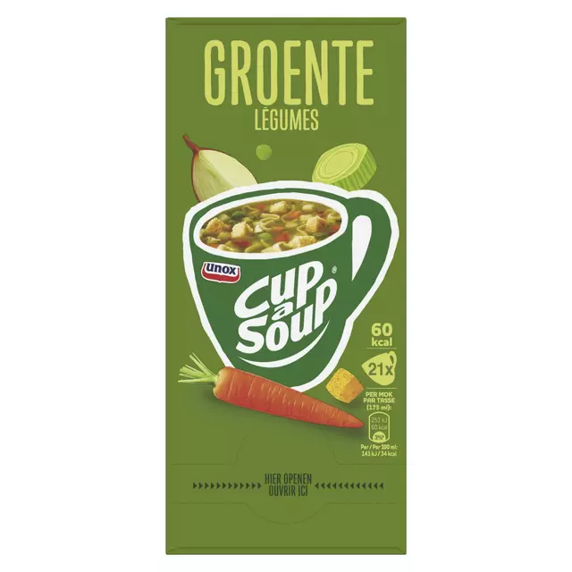 Een Cup-a-Soup Unox groente 175ml koop je bij EconOffice