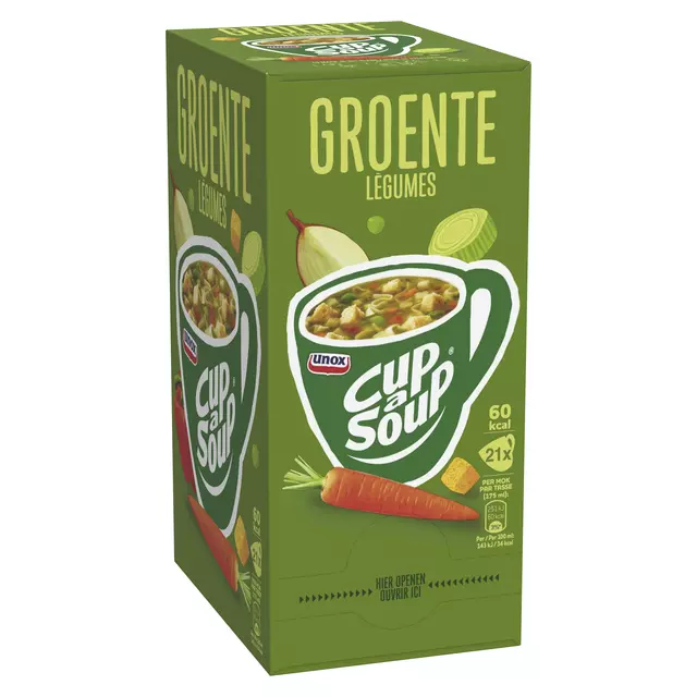 Een Cup-a-Soup Unox groente 175ml koop je bij MV Kantoortechniek B.V.
