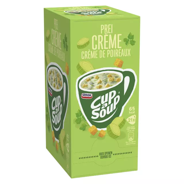 Een Cup-a-Soup Unox prei-crème 175ml koop je bij KantoorProfi België BV