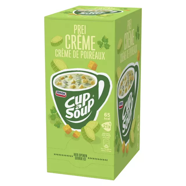 Een Cup-a-Soup Unox prei-crème 175ml koop je bij EconOffice