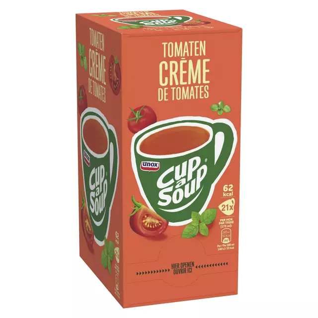 Een Cup-a-Soup Unox tomaten crème 175ml koop je bij MV Kantoortechniek B.V.
