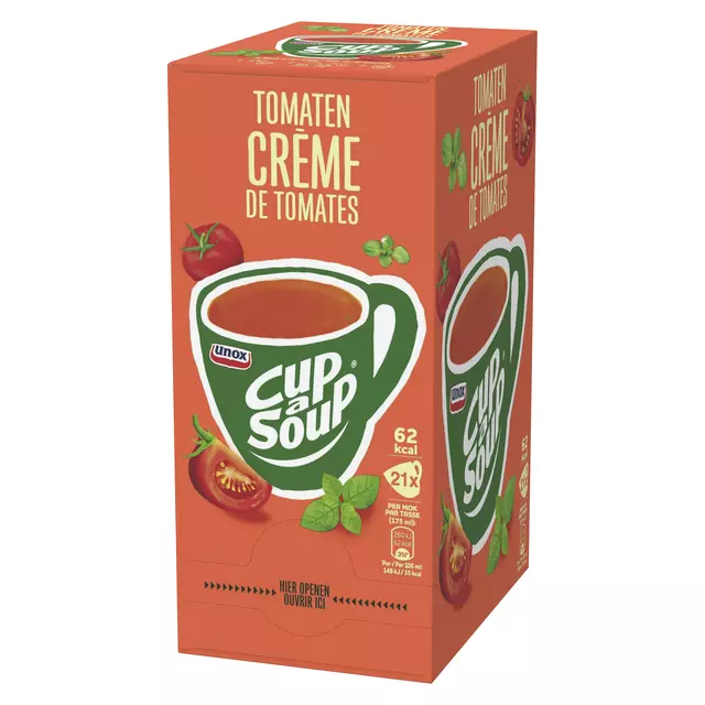 Een Cup-a-Soup Unox tomaten crème 175ml koop je bij Van Leeuwen Boeken- en kantoorartikelen