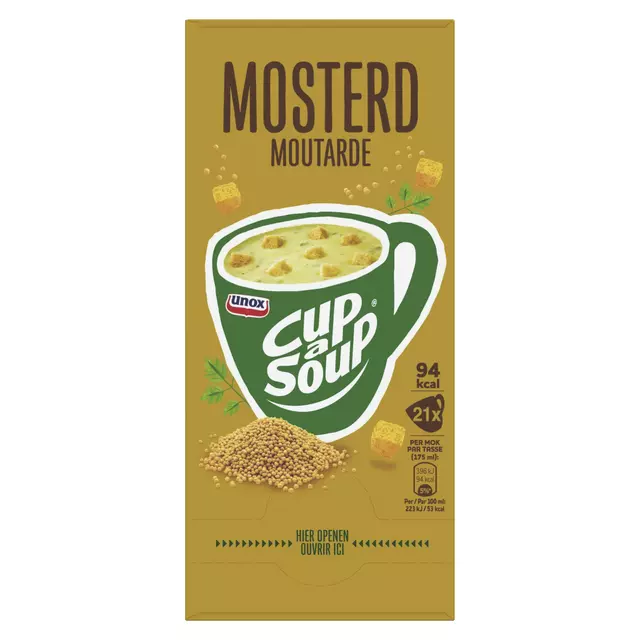 Een Cup-a-Soup Unox mosterd 175ml koop je bij Kantoorvakhandel van der Heijde