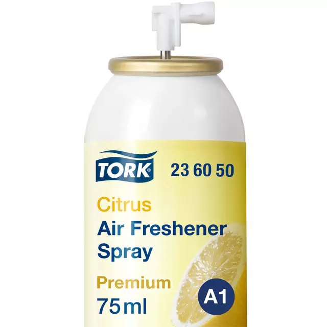 Een Luchtverfrisser Tork A1 spray met citrusgeur 75ml 236050 koop je bij L&N Partners voor Partners B.V.