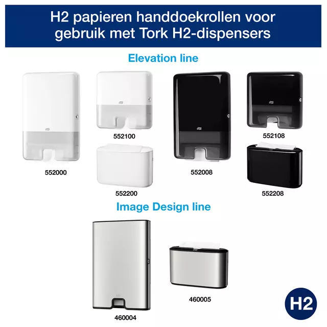 Een Handdoek Tork Xpress H2 multifold en 2-laags wit 100297 koop je bij Van Hoye Kantoor BV