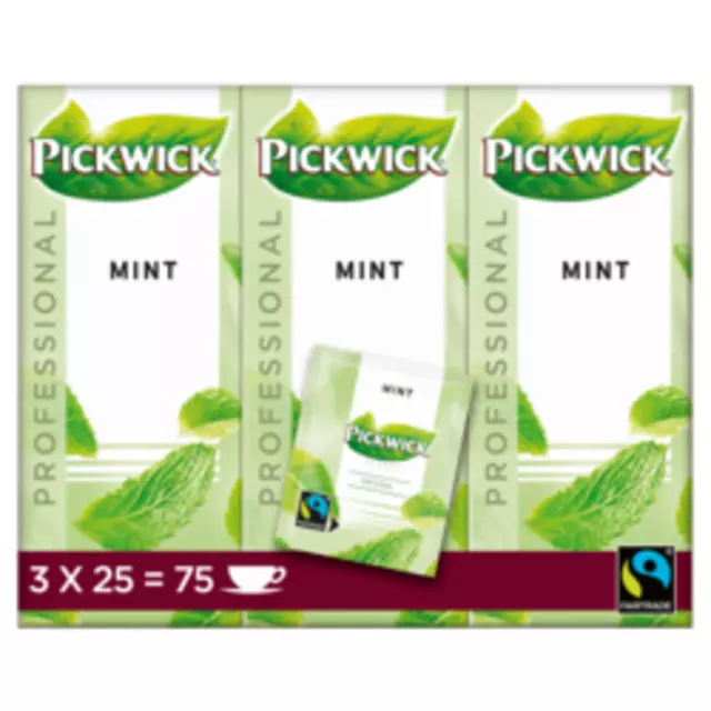 Een Thee Pickwick Fair Trade mint 25x1.5gr koop je bij L&N Partners voor Partners B.V.