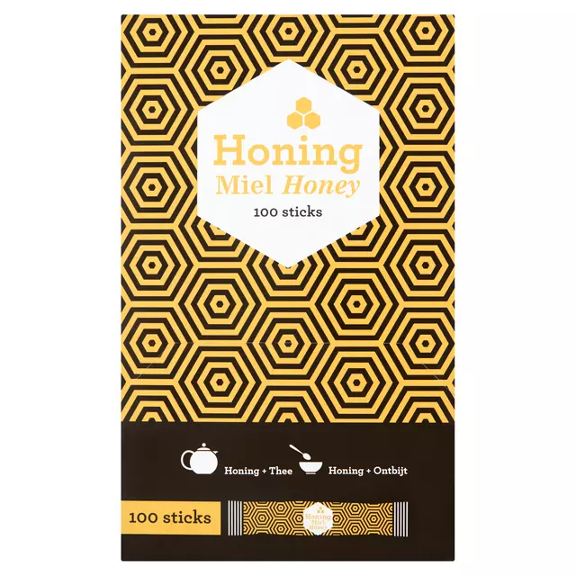 Een Honingsticks Van Oordt 100 stuks koop je bij Van Leeuwen Boeken- en kantoorartikelen