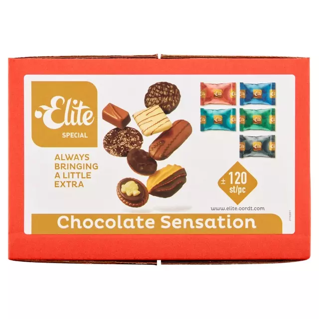 Een Koekjes Elite Special Chocolate Sensation mix 120 stuks koop je bij MV Kantoortechniek B.V.