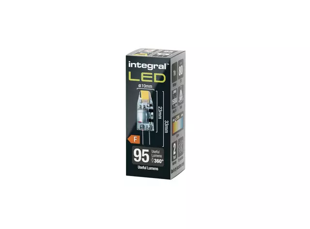 Ledlamp Integral GU4 2700K warm wit 1.1W 95lumen