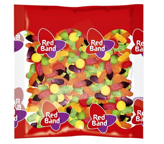 Een Redband winegums gemengd 1kg koop je bij Unimark Office B.V.