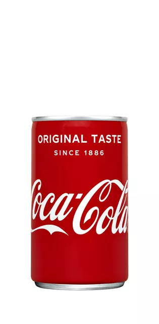 Een Frisdrank Coca Cola Regular blik 150ml koop je bij MV Kantoortechniek B.V.