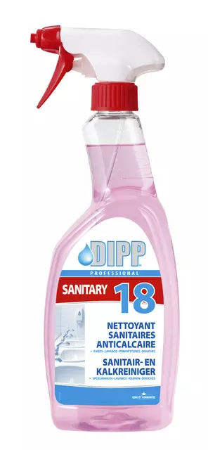 Een Sanitairreiniger DIPP spray koop je bij Totaal Kantoor Goeree