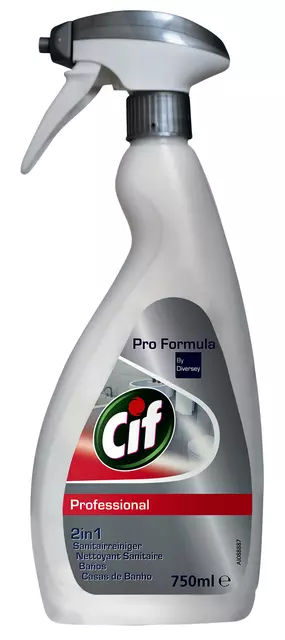 Een Sanitairreiniger Cif Professional spray 750ml koop je bij Totaal Kantoor Goeree