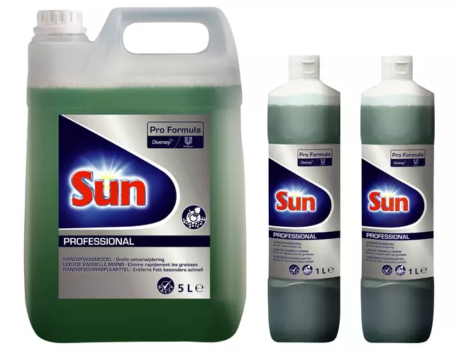 Een Afwasmiddel Sun Professional 1 liter koop je bij Goedkope Kantoorbenodigdheden