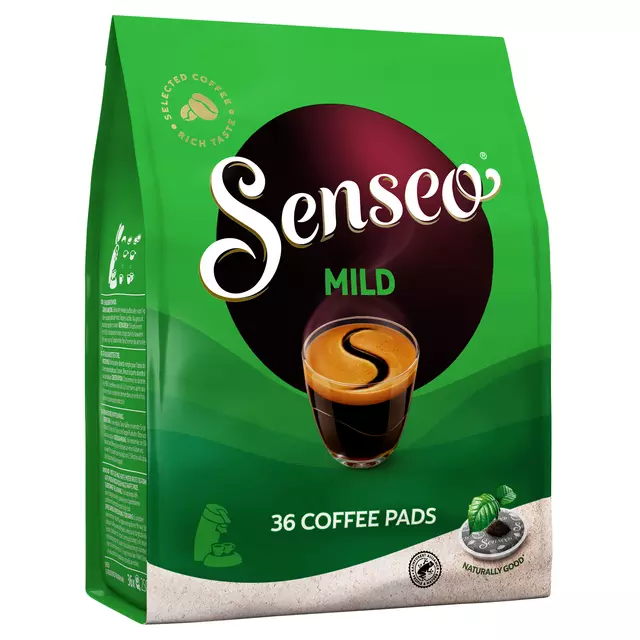 Een Koffiepads Douwe Egberts Senseo mild roast 36 stuks koop je bij Totaal Kantoor Goeree