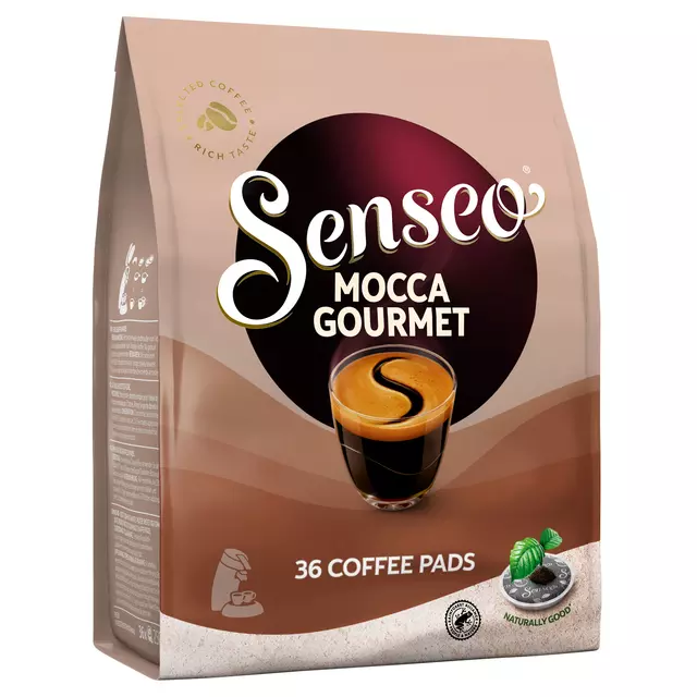 Een Koffiepads Douwe Egberts Senseo mocca gourmet 36 stuks koop je bij Van Leeuwen Boeken- en kantoorartikelen