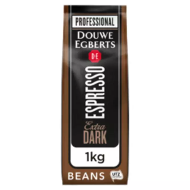 Koffie Douwe Egberts espresso bonen extra dark roast 1kg