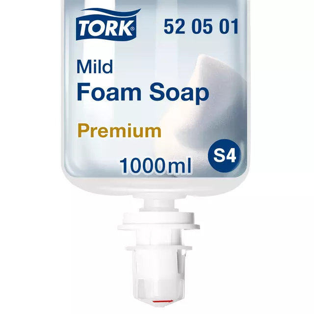 Een Handzeep Tork S4 foam mild geparfumeerd 1000ml 520501 koop je bij Van Leeuwen Boeken- en kantoorartikelen