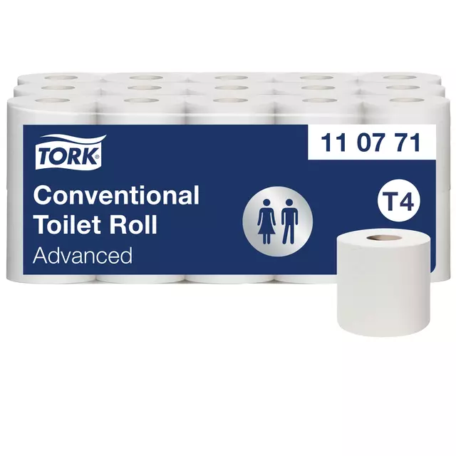 Een Toiletpapier Tork T4 Advanced 2-laags 400 vel 110771 koop je bij KantoorProfi België BV