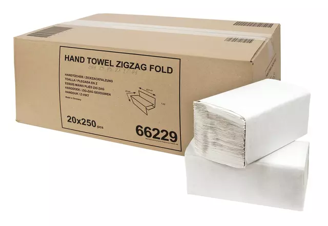 Een Handdoek Cleaninq V-vouw 1L voor H3 23x22cm 5000st. koop je bij EconOffice