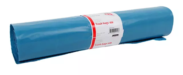 Een Afvalzak Quantore LDPE T60 120L blauw extra stevig 70x110cm 20 stuks koop je bij Kantoorvakhandel van der Heijde