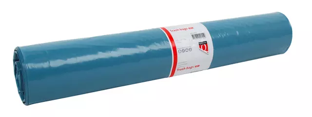Een Afvalzak Quantore LDPE T50 160L blauw extra stevig 90x110cm 20 stuks koop je bij Kantoorvakhandel van der Heijde