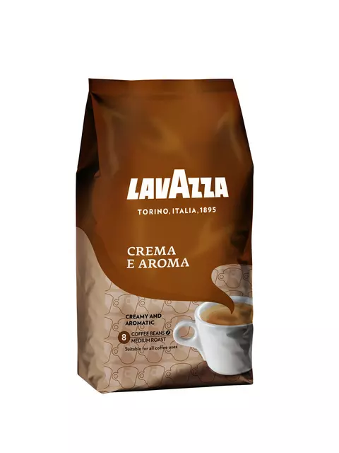 Een Koffie Lavazza bonen Crema & Aroma1000gr koop je bij Van Leeuwen Boeken- en kantoorartikelen