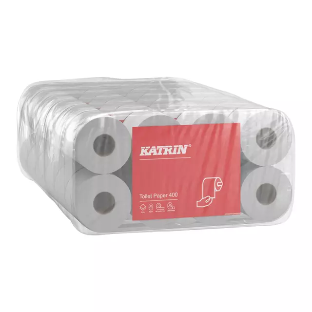 Een Toiletpapier Katrin 2-laags 400vel 48rollen wit koop je bij KantoorProfi België BV