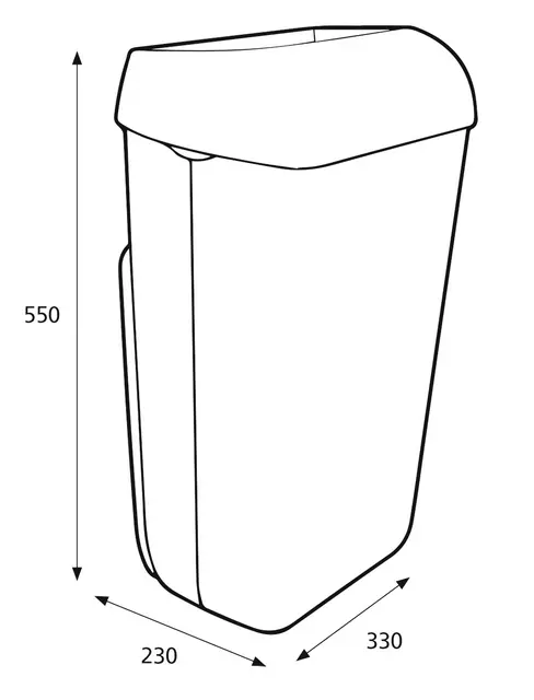 Een Afvalbak Katrin 91899 25liter wit koop je bij The Cartridge Company