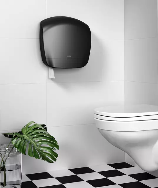 Een Dispenser Katrin 92162 toiletpapier Gigant L zwart koop je bij EconOffice