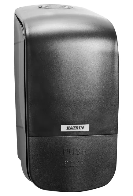 Een Dispenser Katrin 92186 zeepdispenser 500ml zwart koop je bij Goedkope Kantoorbenodigdheden