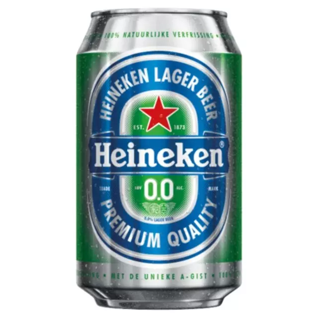 Een Bier Heineken 0.0% blik 330ml koop je bij Van Leeuwen Boeken- en kantoorartikelen