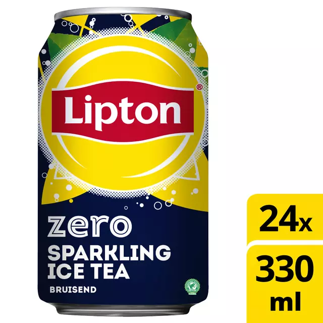 Een Frisdrank Lipton Ice Tea sparkling zero blik 330ml koop je bij EconOffice