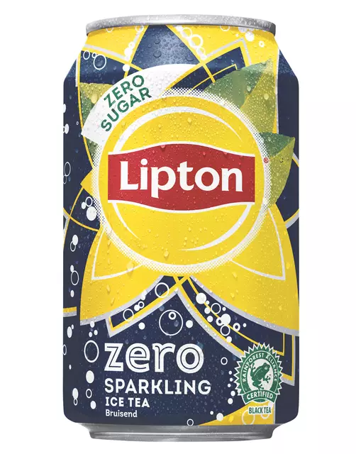Een Frisdrank Lipton Ice Tea sparkling zero blik 330ml koop je bij EconOffice