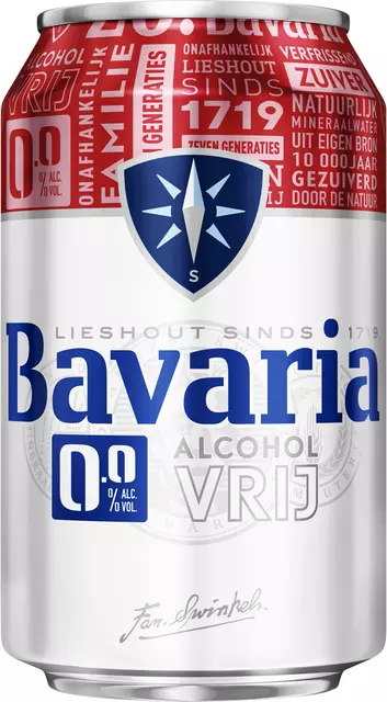 Een Bier Bavaria 0.0% blik 330ml koop je bij L&N Partners voor Partners B.V.